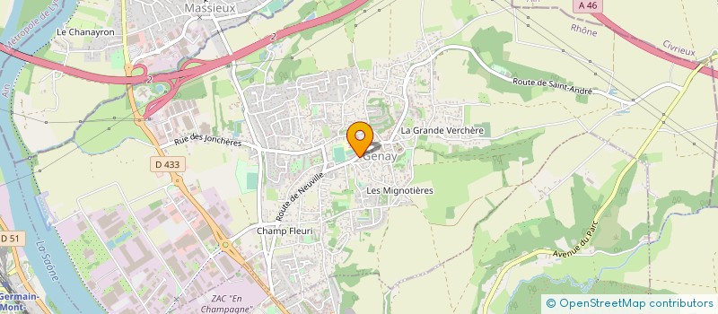 localisation de l'entreprise SARL BESSEAS à GENAY