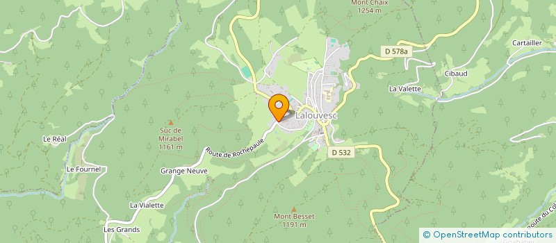 localisation de l'entreprise SARL BESSET  LALOUVESC