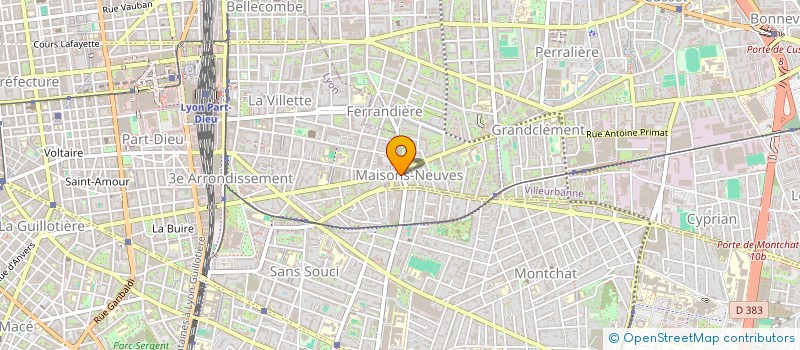 localisation de l'entreprise SARL BESSON  VILLEURBANNE