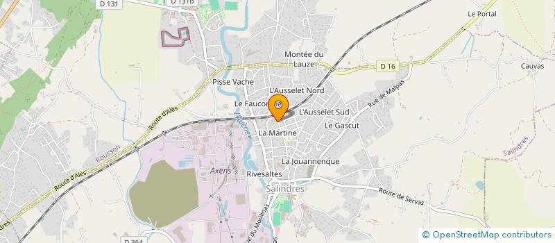 localisation de l'entreprise SARL BEST à SALINDRES