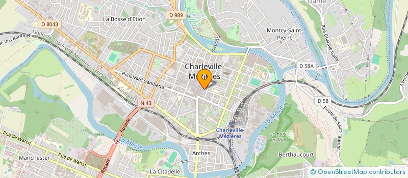 localisation de l'entreprise SARL BETA BUREAU D'ETUDES TECHNIQUE ARDENNAIS à CHARLEVILLE-MEZIERES