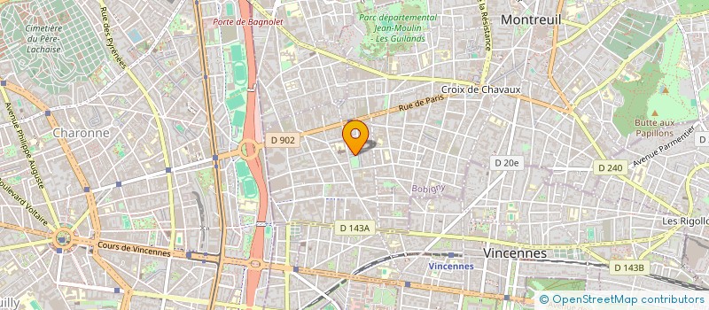 localisation de l'entreprise SARL BETA SYSTEME à MONTREUIL