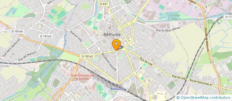 localisation de l'entreprise SARL BETHUNE IMMOBILIER à BETHUNE