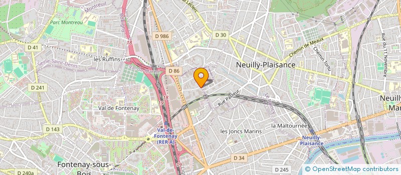 localisation de l'entreprise SARL BETON CERAM à FONTENAY-SOUS-BOIS