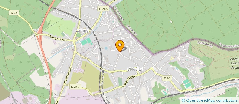 localisation de l'entreprise SARL BETTEGA à L'HOPITAL