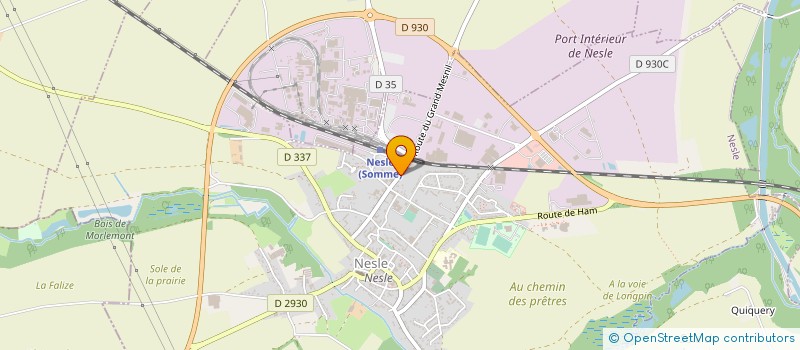 localisation de l'entreprise SARL BETTY à NESLE