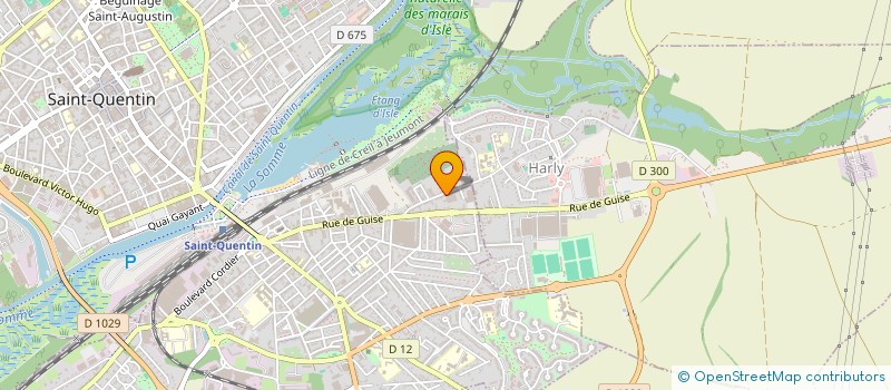 localisation de l'entreprise SARL BEVIERE ET CARPENTIER à SAINT-QUENTIN