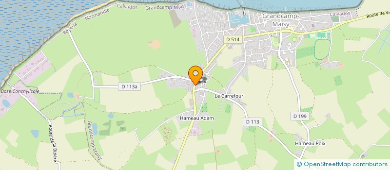 localisation de l'entreprise SARL BEVISE à GRANDCAMP-MAISY