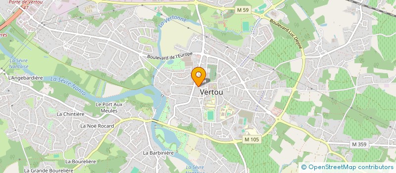 localisation de l'entreprise SARL BG COIFFURE  VERTOU