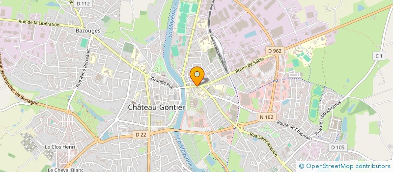 localisation de l'entreprise SARL BG L'AGORA  CHATEAU-GONTIER-SUR-MAYENNE