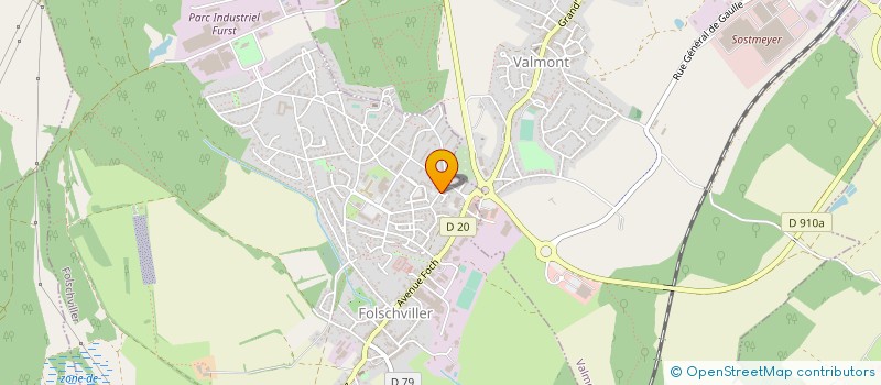 localisation de l'entreprise SARL BGEC à FOLSCHVILLER
