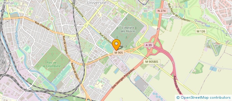 localisation de l'entreprise SARL BGM à DIJON