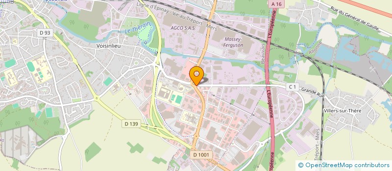localisation de l'entreprise SARL BGS à BEAUVAIS