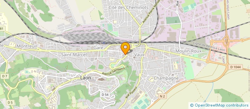 localisation de l'entreprise SARL BH à LAON
