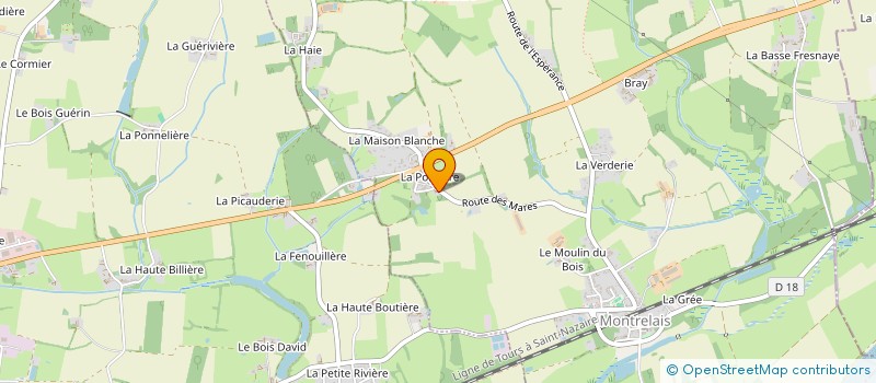 localisation de l'entreprise SARL BH CONSTRUCTION  MONTRELAIS