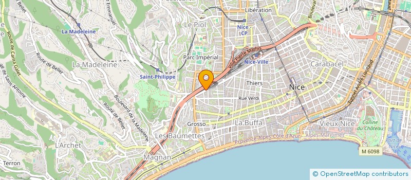 localisation de l'entreprise SARL BHL à NICE