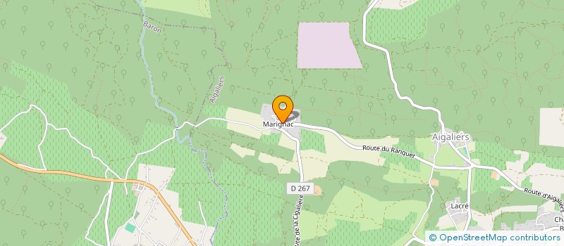 localisation de l'entreprise SARL BHR  AIGALIERS