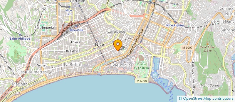 localisation de l'entreprise SARL BIBI ET CIE à NICE