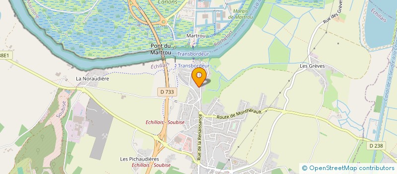 localisation de l'entreprise SARL BICHON  ECHILLAIS