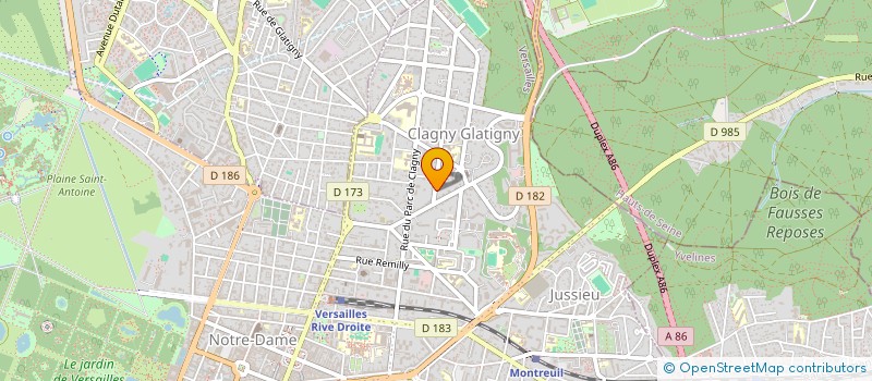 localisation de l'entreprise (SARL) BIDOT BATISSEURS à VERSAILLES
