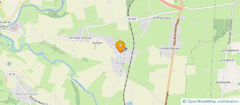 localisation de l'entreprise SARL BIEN ETRE HABITAT  ORVAL SUR SIENNE