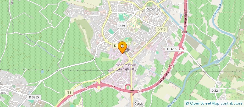 localisation de l'entreprise SARL BIEN ETRE LITERIE à PEZENAS