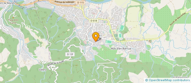 localisation de l'entreprise SARL BIGARO à CERET