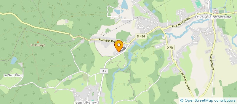 localisation de l'entreprise SARL BIGEARD-SUBIL  ETIVAL-CLAIREFONTAINE