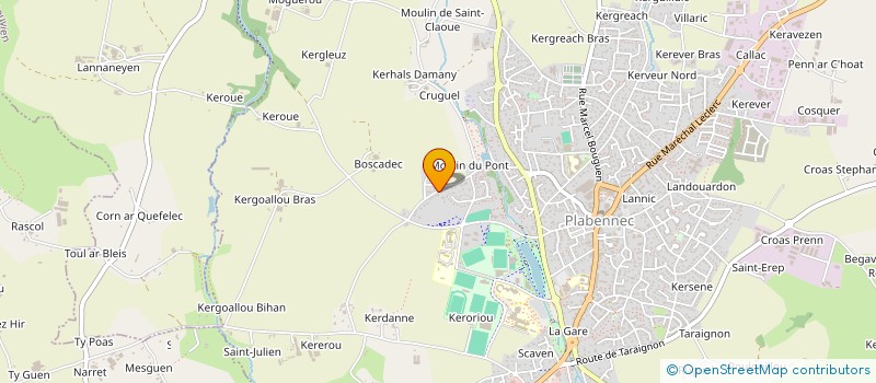 localisation de l'entreprise SARL BIHANIC JA  PLABENNEC