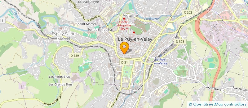 localisation de l'entreprise SARL BIJOUTERIE LHOSTE  LE PUY-EN-VELAY