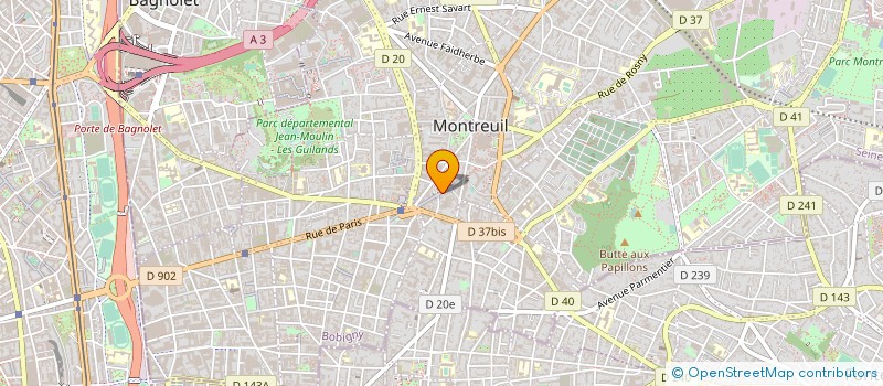 localisation de l'entreprise SARL BIJOUX CAILLOUX à MONTREUIL