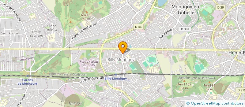 localisation de l'entreprise SARL BILAN à BILLY-MONTIGNY