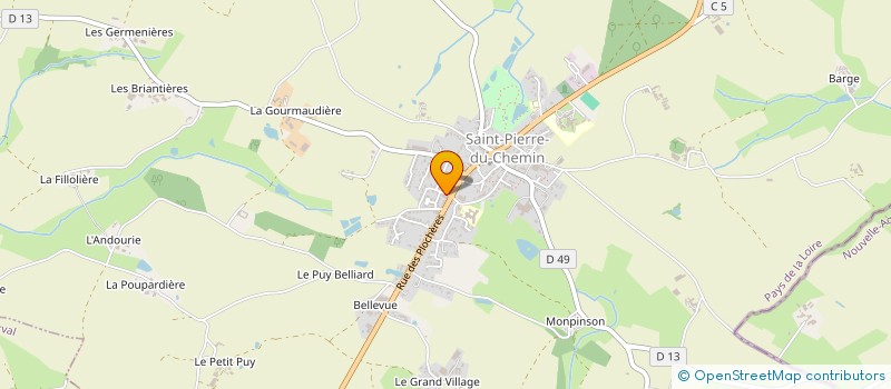 localisation de l'entreprise SARL BILHEU  SAINT-PIERRE-DU-CHEMIN