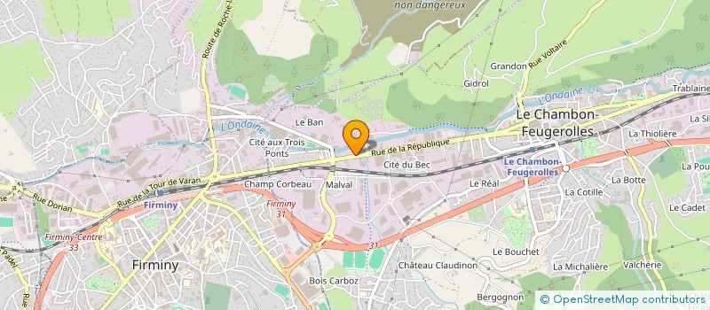 localisation de l'entreprise SARL BILLARD CLUB DE LA TOUR à LE CHAMBON-FEUGEROLLES