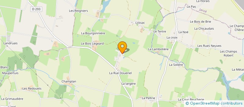 localisation de l'entreprise SARL BILLARD PAYSAGE  TRESBUF