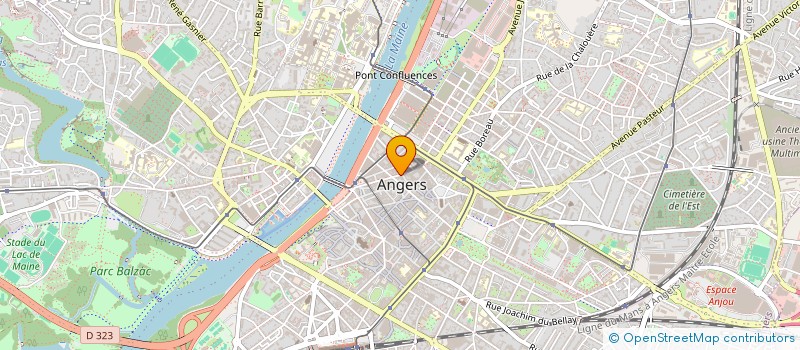 localisation de l'entreprise SARL BILLARDS CENTER à ANGERS