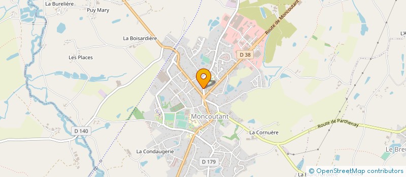 localisation de l'entreprise SARL BILLAUD à MONCOUTANT-SUR-SEVRE