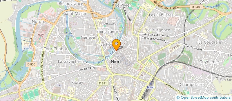 localisation de l'entreprise SARL BILLAUD à NIORT