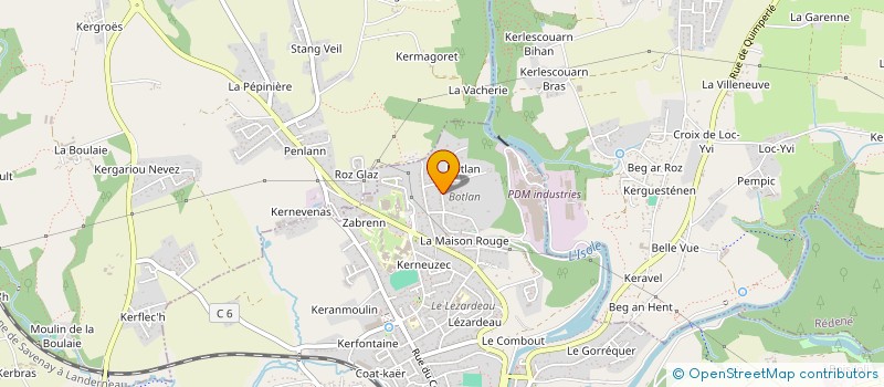 localisation de l'entreprise SARL BIMAT IMMO  QUIMPERLE