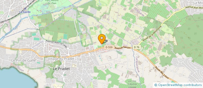 localisation de l'entreprise SARL BINDELLI CONSTRUCTIONS  LE PRADET