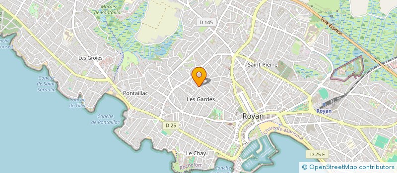 localisation de l'entreprise SARL BINJAMIN à ROYAN