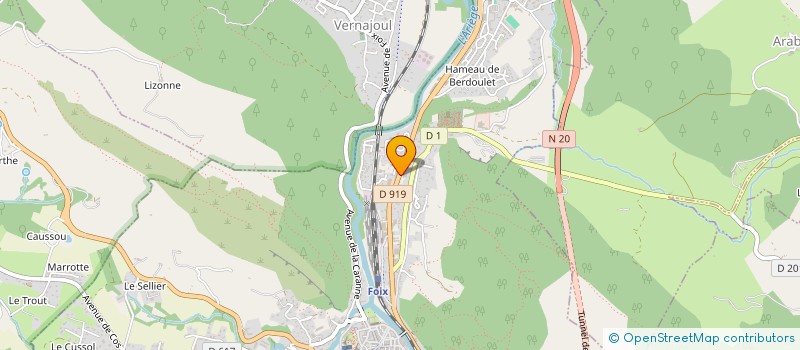 localisation de l'entreprise SARL BIO FORME  FOIX