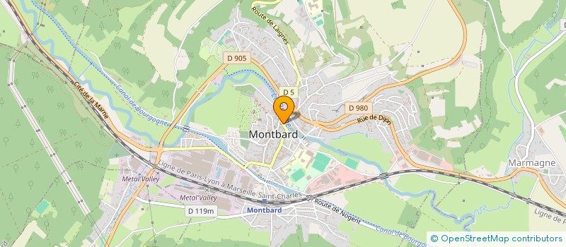 localisation de l'entreprise SARL BIO N'ETRE à MONTBARD
