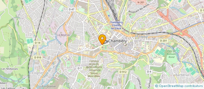 localisation de l'entreprise SARL BIOCOOP FAUBOURG MACHE à CHAMBERY