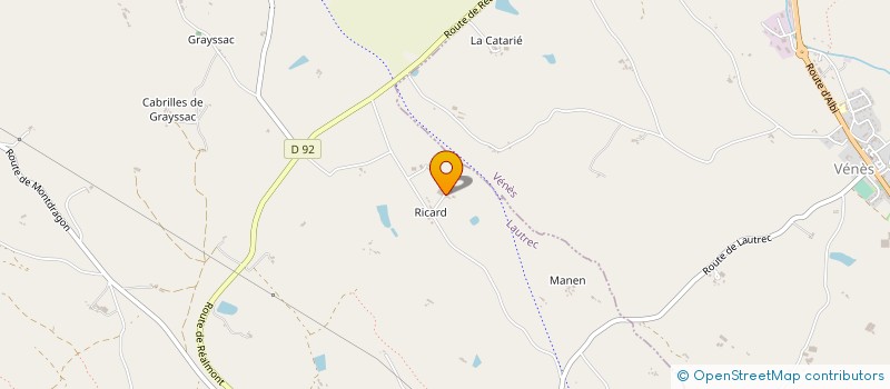 localisation de l'entreprise SARL BIODIS  LAUTREC