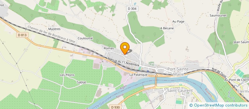 localisation de l'entreprise SARL BIOGARONNE à PORT SAINTE MARIE