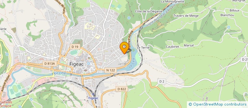 localisation de l'entreprise SARL BIONET  FIGEAC