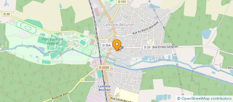 localisation de l'entreprise SARL BIRBAUD à LAMOTTE-BEUVRON