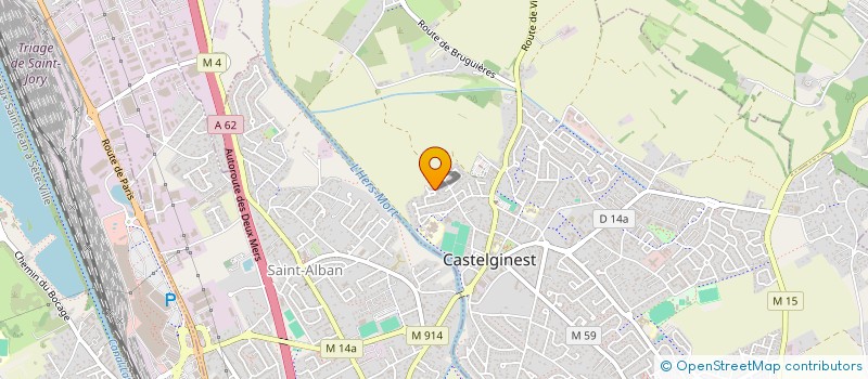 localisation de l'entreprise SARL BLACK ROCK  CASTELGINEST