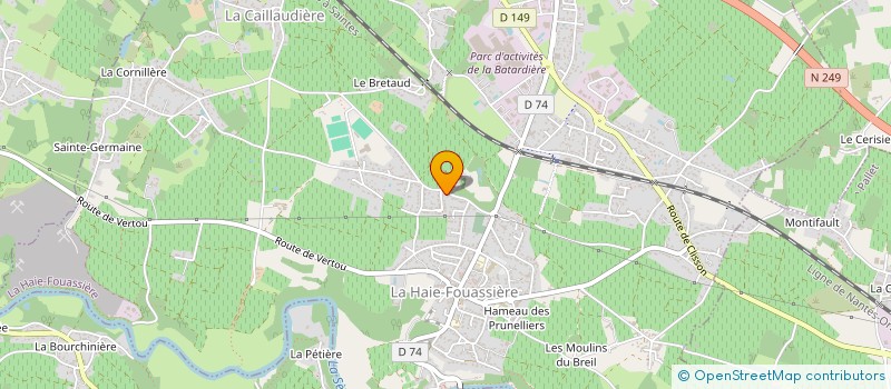 localisation de l'entreprise SARL BLAISE MALTETE à LA HAIE-FOUASSIERE